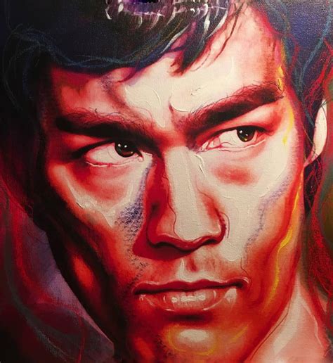 Bruce Lee EYES OF THE DRAGON Painting by barry boobis | Saatchi Art