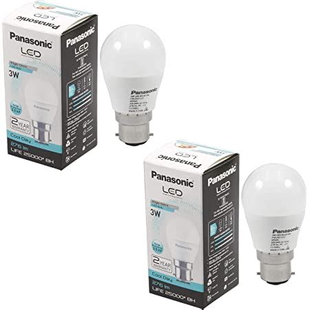 Panasonic Base B Watt Led Bulb Pack Of Cool Day Light Amazon