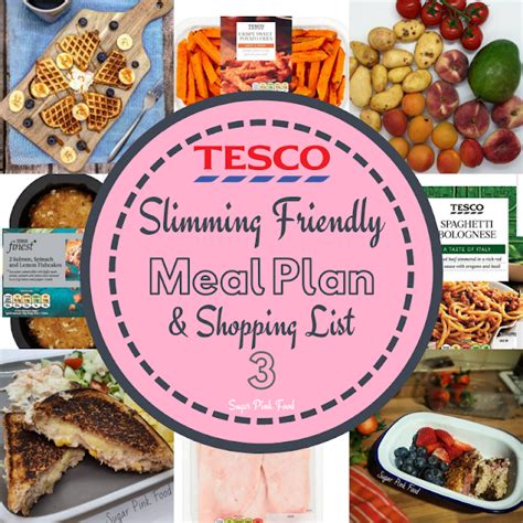 7 Day Slimming Friendly Meal Plan Shopping Lists For Aldi Asda