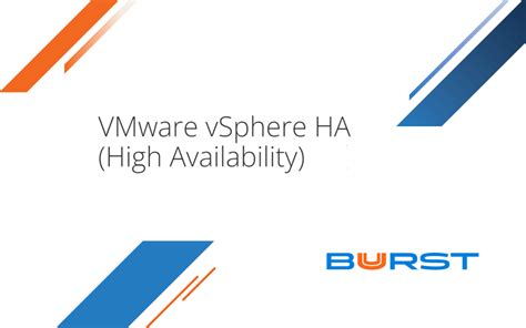 Ha In Vmware Vsphere Vmware High Availability Solution