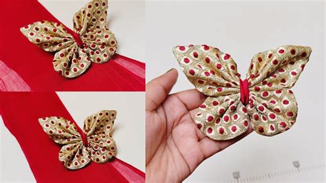 How To Make Fabric Butterfly Pins Fabric Butterfly Making Easy