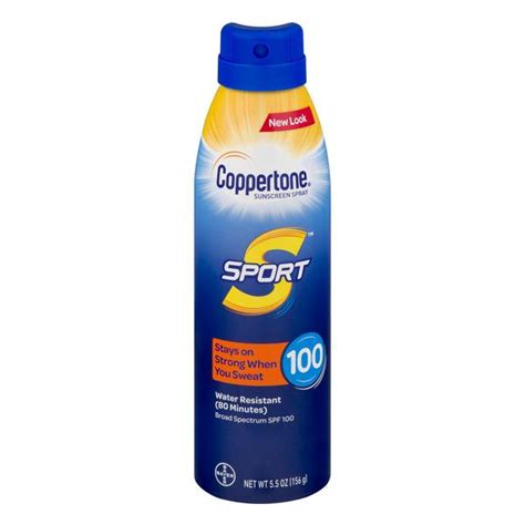 Coppertone Sport Broad Spectrum Spf 100 Sunscreen Spray Hy Vee Aisles Online Grocery Shopping