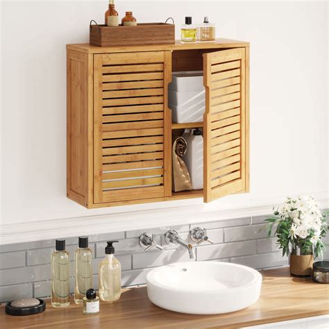 VIAGDO Wall Cabinet Bathroom Storage Cabinet Wall Mounted with ...