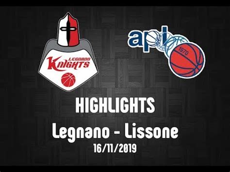 Highlights Legnano Lissone Del 16 11 2019 YouTube