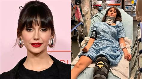 Nina Dobrev Hospitalized With Neck Brace After E Bike Accident