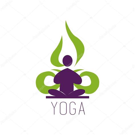 Yoga pose Logo diseño vectorial Belleza Spa Icono de relax vector