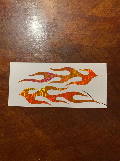 2x Flames Vinyl Decals Motorcyle Decal Helmet Decal 2 Mirrored Decals - Etsy