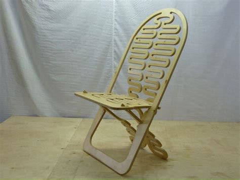 Drawing Illustration Foldable Parametric Chair Modern Mm Dxf File