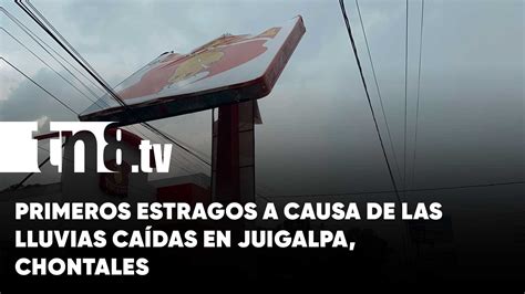 Primeros Estragos De Las Lluvias En La Cabecera Departamental De