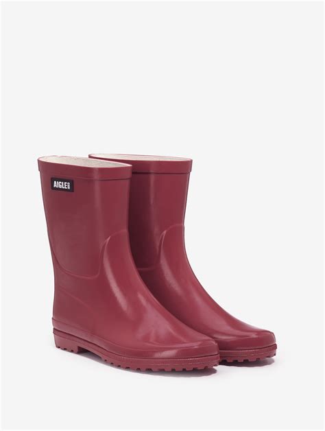 Le Bottillon De Pluie Verni Femme Aigle