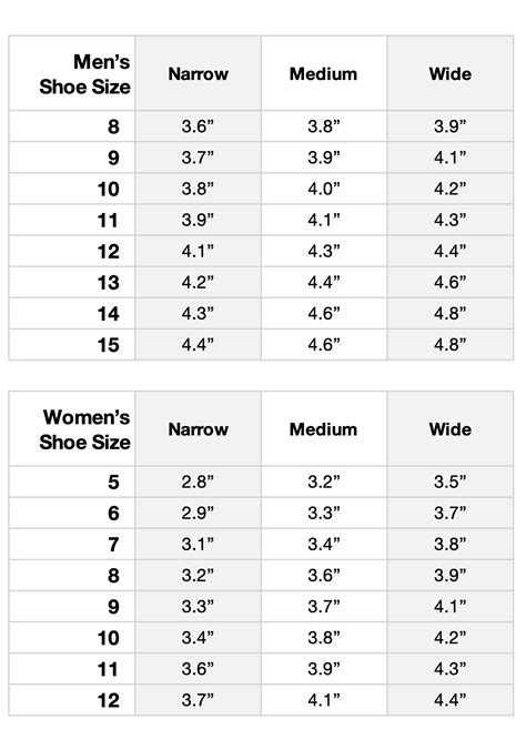 Brooks Shoe Size Chart Width Atelier Yuwa Ciao Jp