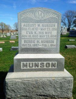 Bessie M Munson M Morial Find A Grave