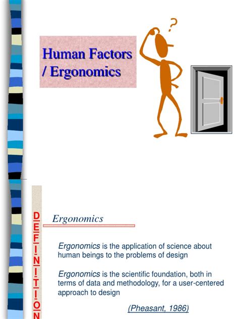 Human Factors Ergonomics Pdf Human Factors And Ergonomics Psychological Concepts