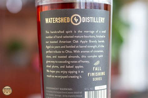 Watershed Distillery Fall Finishing Series Bourbon Finished In Apple