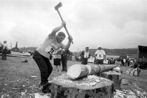 Photographes en Rhône Alpes 2e Championnat régional des bûcherons 1989