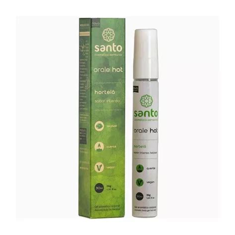 Lubricante y gel íntimo Santo Orale Hot sabor menta 30mL MercadoLibre