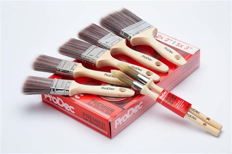 Prodec Piece Premier Trade Synthetic Paint Brush Set For A Smooth