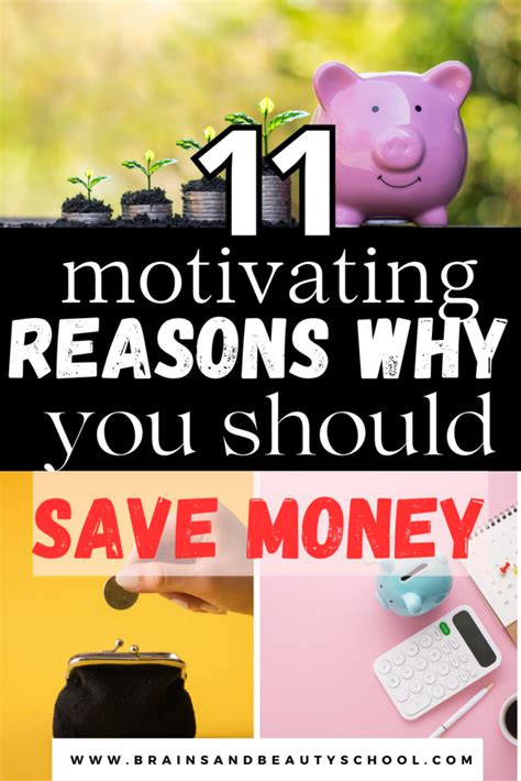 Motivational Reasons Why Should You Save Money Brains And Beauty School