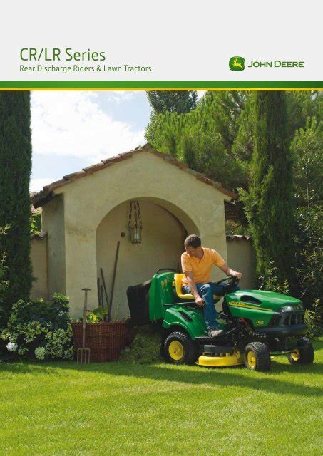 Cr Lr Series Rear Discharge Riders And Lawn Tractors John Deere