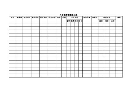 月份销售实绩统计表word模板月份销售实绩统计表word模板下载市场营销 脚步网