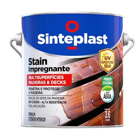 Stain Impregnante Para Madeiras Decks Sinteplast Stain Magazine Luiza