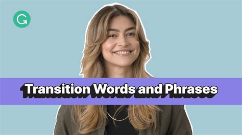 Transition Words And Phrases Examples And Tips Youtube