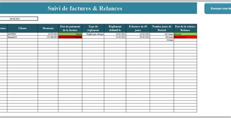 Tableau Suivi Factures Et Relance Clients Excel Hot Sex Picture