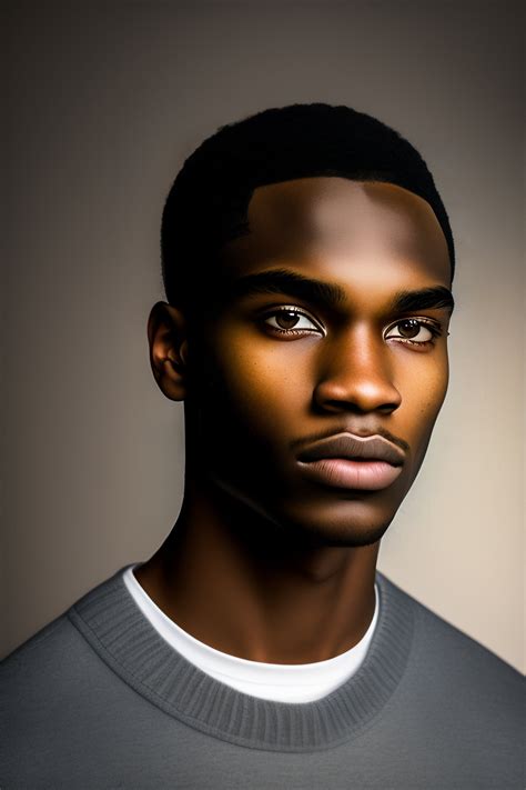 Lexica Portrait Of A 17 Year Old Black Guy Not Ugly Backward