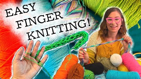 Easy Finger Knitting Tutorial With Mrs Rock Youtube