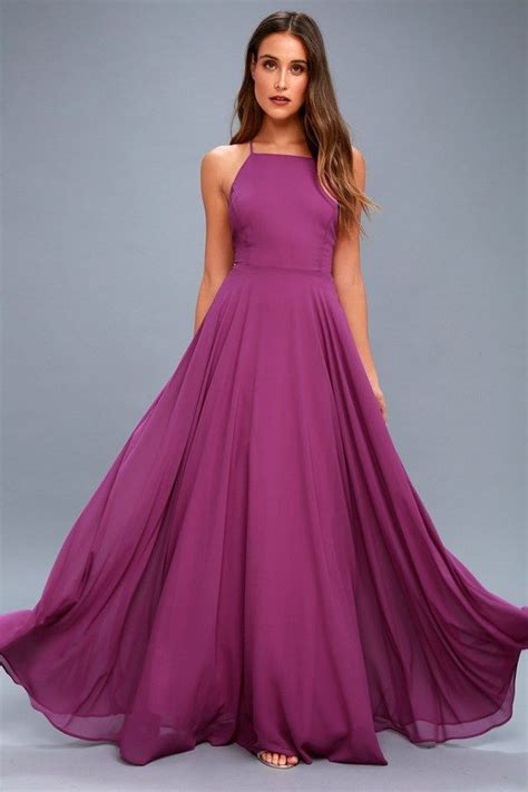 Mythical Kind Of Love Magenta Maxi Dress Long Sleeve Lace Maxi Dress