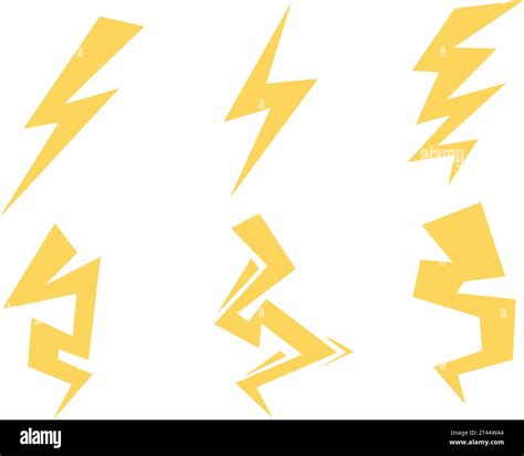 lightning set gráficos vectoriales Instale Lightning Ilustración