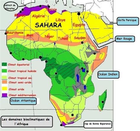 Afrique Carte Bioclimatique