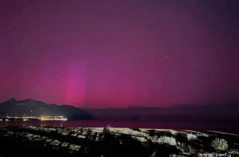 L Aurora Boreale Colora I Cieli Sardi Uno Spettacolo Mozzafiato