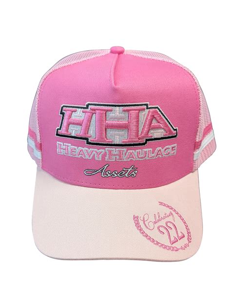 Pink Hha Supporter Cap Heavy Haulage Australia