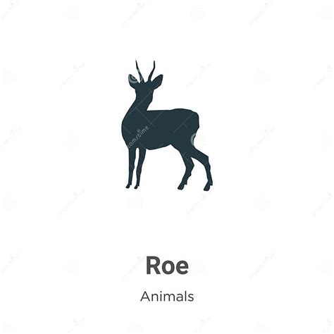 roe vector icon  white background flat vector roe icon symbol sign