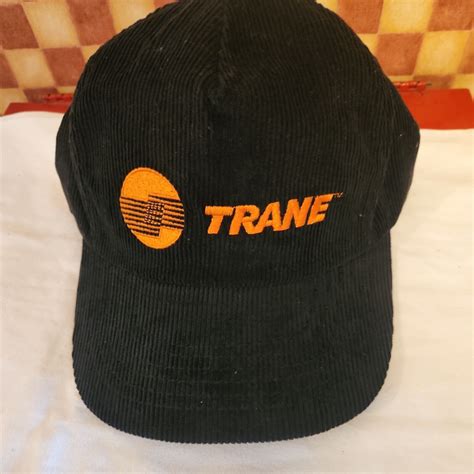 Vintage Trane Hvac Ac Logo Black Corduroy Usa 80s 90s Gem