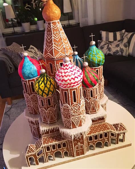 My Friend Made This Gingerbread House Of Saint Basils Cathedral With