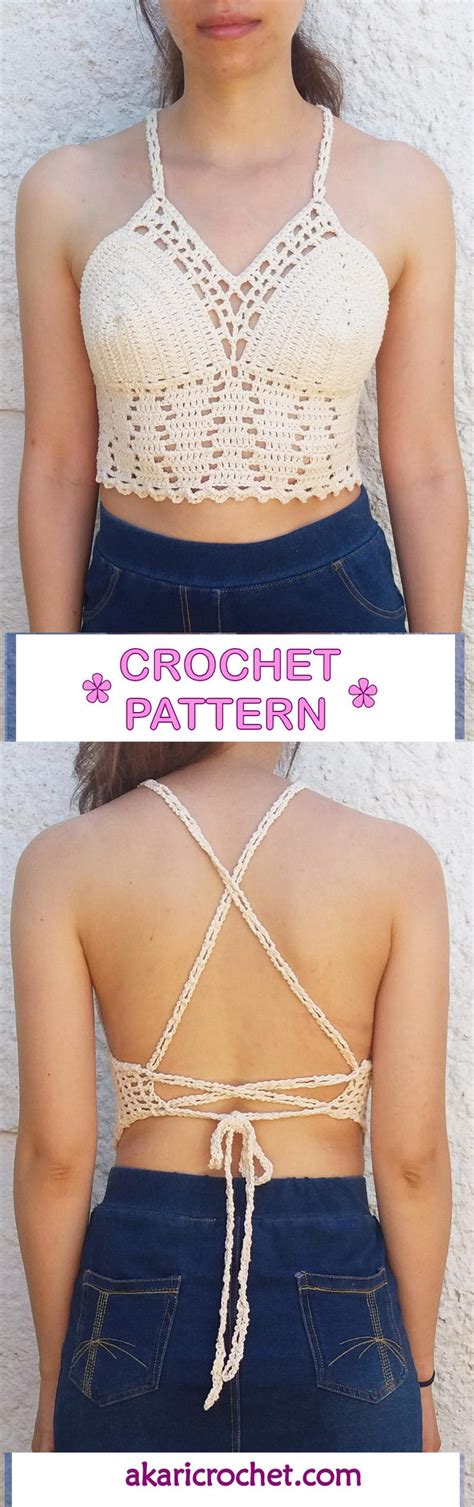 1 Pattern Free 4 Lacy Crochet Crop Tops Festival Top Crochet Patterns