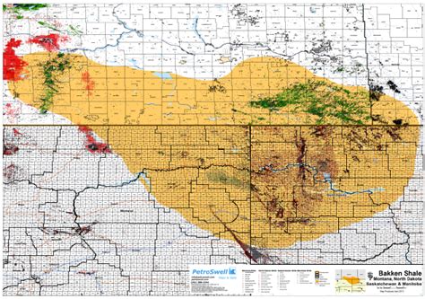 Detailed Map Of The Bakken Shale Play — Bakken Shale Play