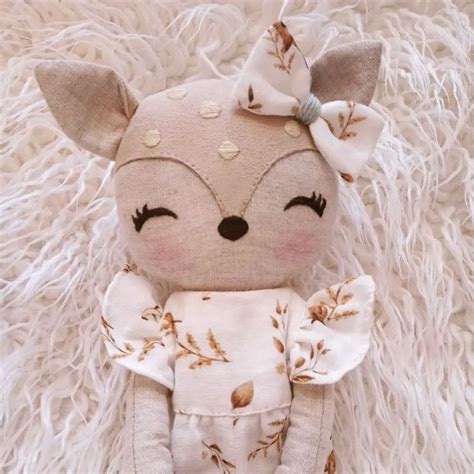 Aneta on Instagram Miss deer Muñecas de trapo personalizadas