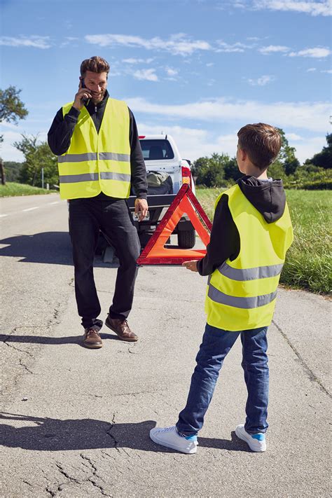 Men Safety Vest Adults Fluorescent Orange Daiber