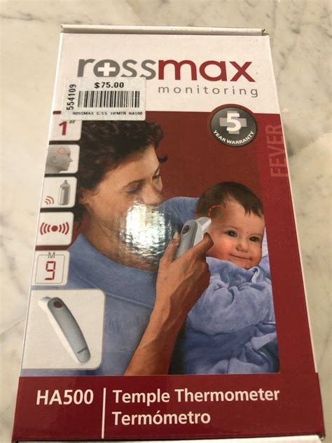 Rossmax Thermometer Monitoring Health Nutrition Thermometers On