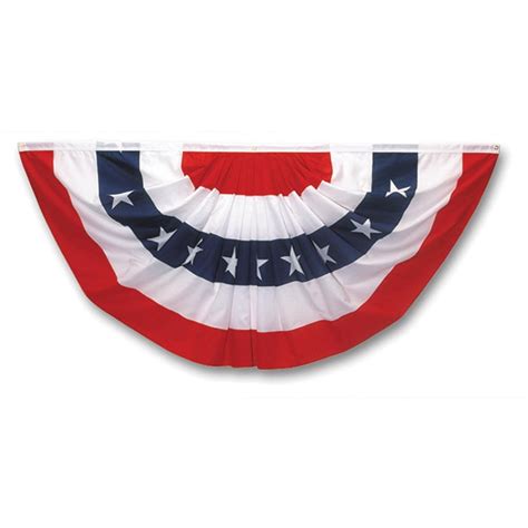 1 Pieces Usa Bunting Flag Patriotic Pleated Fan Flag American Flags