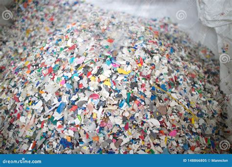 Recycling Shredded Plastic Stock Image Image Of Waste Junk 148866805