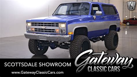 Cobalt Bluesilver 1985 Chevrolet Blazer Suv 4 X 4 350 Cid V8 Th400