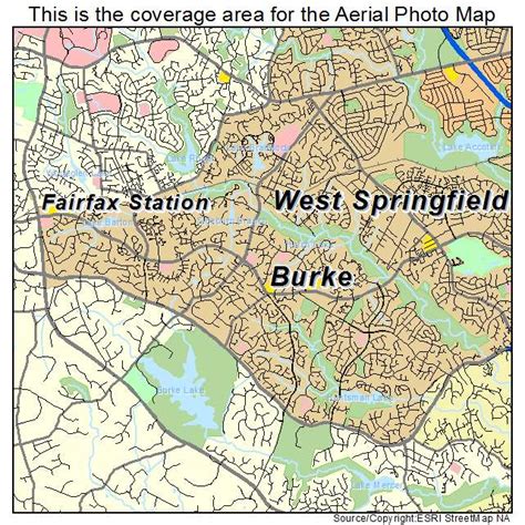 Aerial Photography Map of Burke, VA Virginia