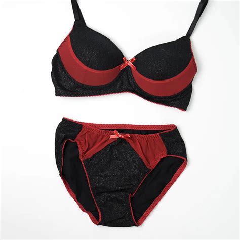 Sexemara The New Japanese Lingerie Set Without Steel Wire Free Lace Sexy Smooth Underwear Bra