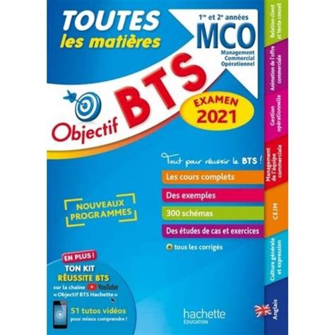 Toutes Les Mati Res Bts Mco Edition Cdiscount Librairie