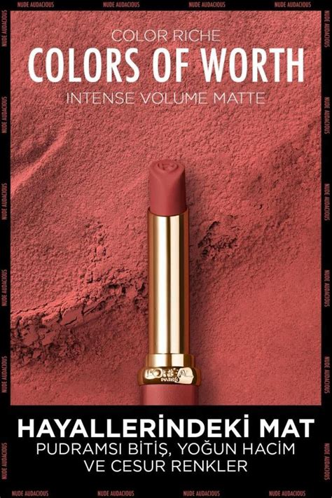 L Oreal Paris Color Riche Colors Of Worth Intense Volume Matte Ruj Nude Audacious Fiyat