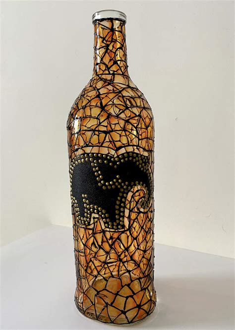 Hand Painted Elephant Bottle Lamp Imagicart